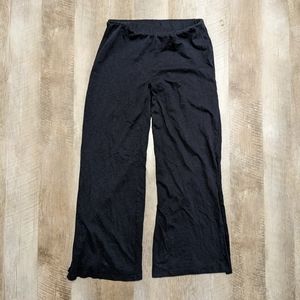 BDG Urban Outfitters Black Wide Leg Pants Long Leg Slits